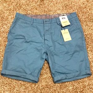 Men’s Indigo Blue Straight Shorts